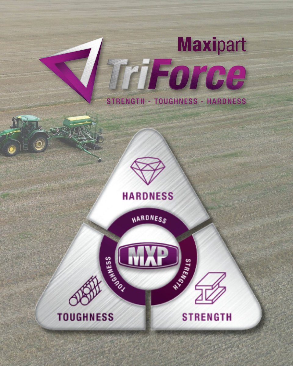 APMsupplies's tweet image. When it comes to performance in the field, 𝗠𝗮𝘅𝗶𝗣𝗮𝗿𝘁 𝗧𝗿𝗶𝗳𝗼𝗿𝗰𝗲 𝗗𝗶𝘀𝗰𝘀 deliver the perfect balance of:  

⚒️ Hardness 
⚡ Toughness 
💪 Strength  

Get the power of three with MaxiPart and keep your machinery running at its best! 🚜⚙️   

#MaxiPart #TriforceDiscs