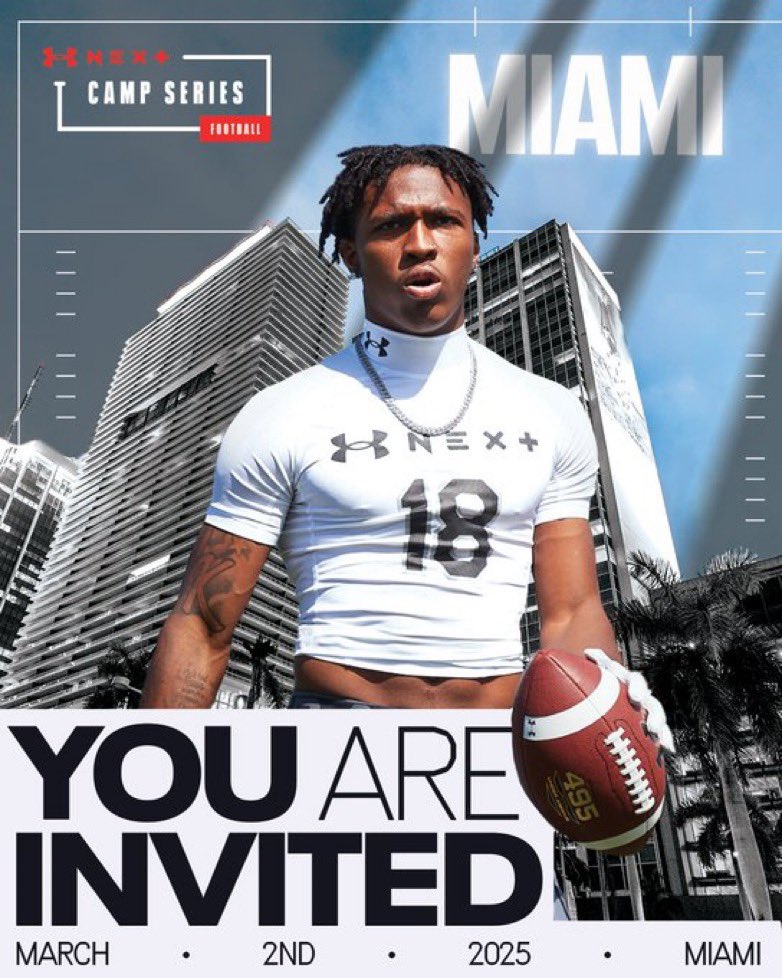 Honored to be invited to the UA Next camp! <a href="/DemetricDWarren/">Demetric D. Warren</a> <a href="/CraigHaubert/">Craig Haubert</a> <a href="/TomLuginbill/">Tom Luginbill 🇺🇸 🏈</a> <a href="/TheUCReport/">Billy Tucker</a> <a href="/UANextFootball/">All-America Game</a> <a href="/CoachRoc/">Roc Bellantoni</a> <a href="/CoachBaz561/">Coach Baz 🇭🇹</a> <a href="/JonBostic/">Jonathan Bostic</a>