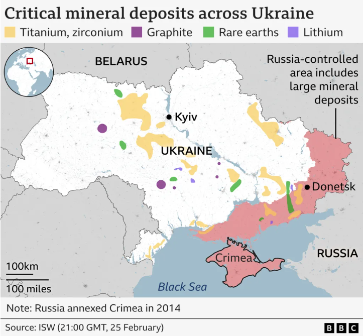 Sustainabledud1's tweet photo. Every time I see mainstream media graphics on mining, I wonder if anyone making them has ever looked at a geological map.

The way they display "deposits" makes it look like rare earths and other metals are smeared across entire regions - like a paint spill

Even geochemical anomalies don’t stretch that far, let alone actual deposits.

I can spot the nonsense in mining coverage because it’s my industry, but for other topics, I have no way to tell - makes me wonder how much bullshit slips through unnoticed

There's still quality media to be found, but god, most of it is absolute rubbish