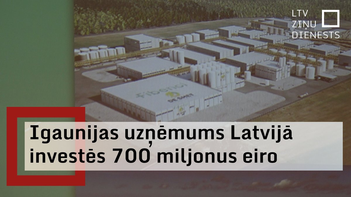 ltvzinas's tweet photo. Latvijas tirgū ienāk Igaunijas uzņēmums, kas tuvāko gadu laikā sola 700 miljonu eiro investīcijas un 100 jaunu darbavietu. Valmieras novadā tas plāno būvēt vienu no pasaulē modernākajām biorafinēšanas rūpnīcām, kurā no koksnes ražos biomateriālus. 

🖥️ https://t.co/A56388l8Uv https://t.co/fXGDa8QrfI