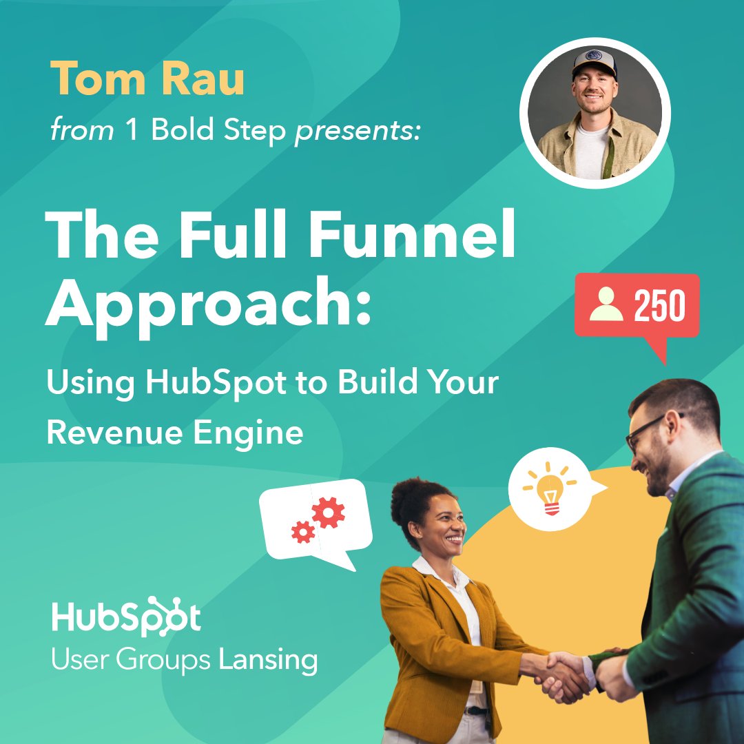 If your revenue strategy is giving you anxiety, this webinar could be just the thing you need! Learn about the tools and techniques available in HubSpot to help your company build its best revenue engine.
March 12, Register Now!
hubs.ly/Q038p9t90
