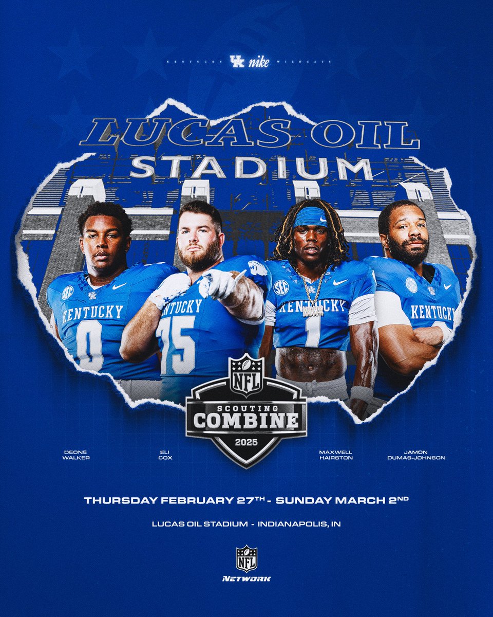 Good luck to our guys at the #NFLCombine this week.

📰🔗 - ukathletics.com/news/2025/02/1…