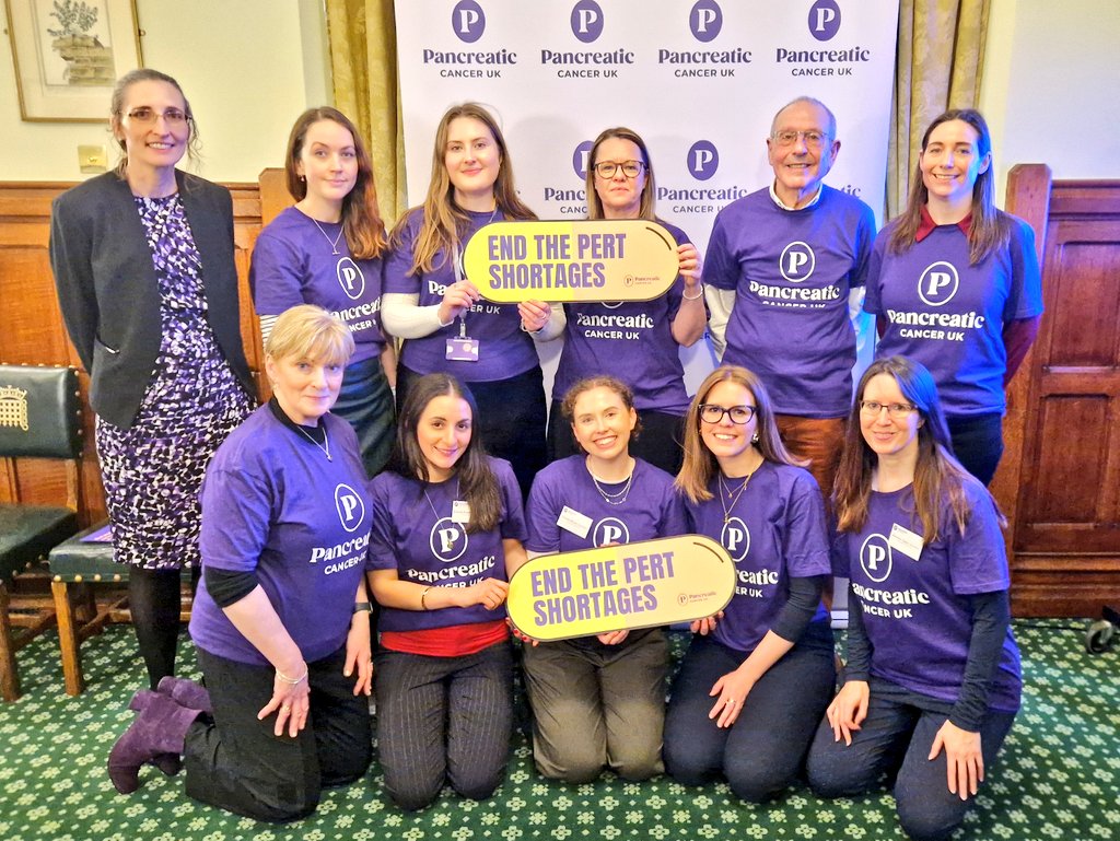 Thank you to our amazing supporters who spoke to over 70 MPs in Parliament today about the need to #EndPERTShortages. Pancreatic Enzyme Replacement Therapy (PERT) is essential for people with #PancreaticCancer: we won’t stop campaigning until everyone who needs PERT can get it.