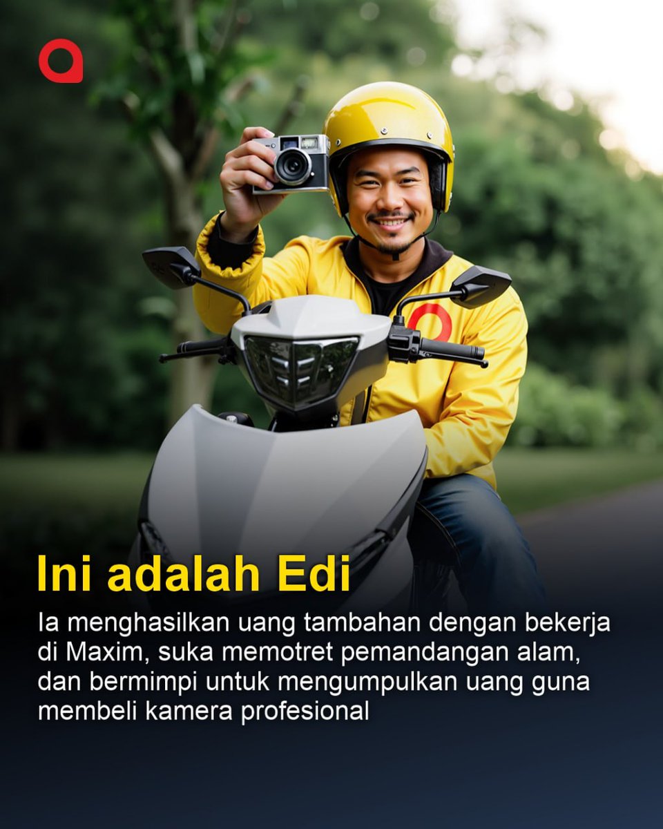 Berapa harga impian Anda?

Banyak orang mulai bekerja dengan layanan untuk mengumpulkan uang, baik untuk pernikahan, liburan, atau membeli mobil impian. Maxim membantu banyak orang menabung dengan cara berikut:

Pengemudi bisa mendapatkan penghasilan tambahan (bekerja kapan saja,