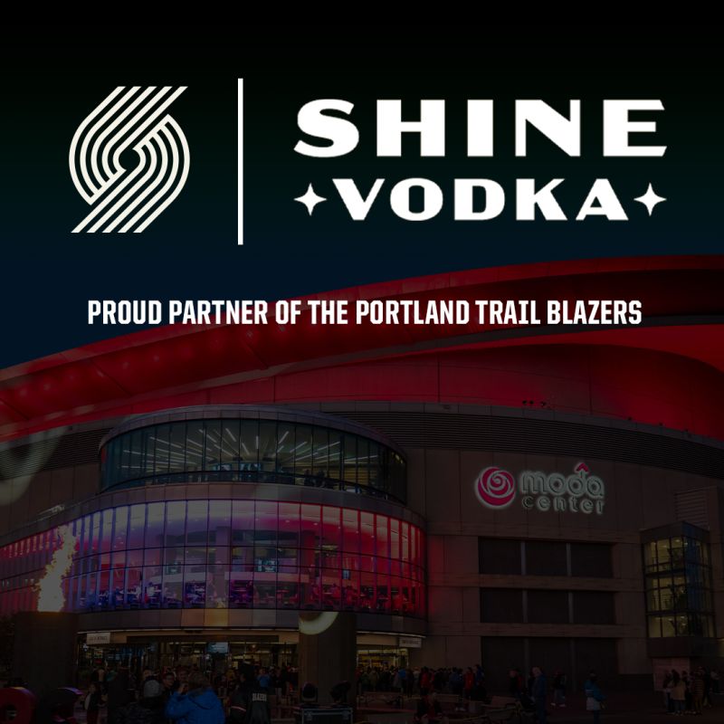 Shine Vodka Partners With The Portland Trail Blazers ow.ly/PyVA50V6X26 @PortlandTrailBlazers @ShineVodka #NBA #basketball #vodka #sponsorship