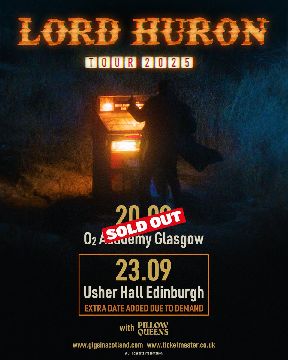 Gigs in Scotland (@gigsinscotland) on Twitter photo SUPPORT ADDED 🔥 » <a href="/PillowQueens/">Pillow Queens</a> will be joining <a href="/LordHuron/">Lord Huron</a> on the Scottish dates of their upcoming September tour.
Tickets → gigss.co/lord-huron SUPPORT ADDED 🔥 » <a href="/PillowQueens/">Pillow Queens</a> will be joining <a href="/LordHuron/">Lord Huron</a> on the Scottish dates of their upcoming September tour.
Tickets → gigss.co/lord-huron