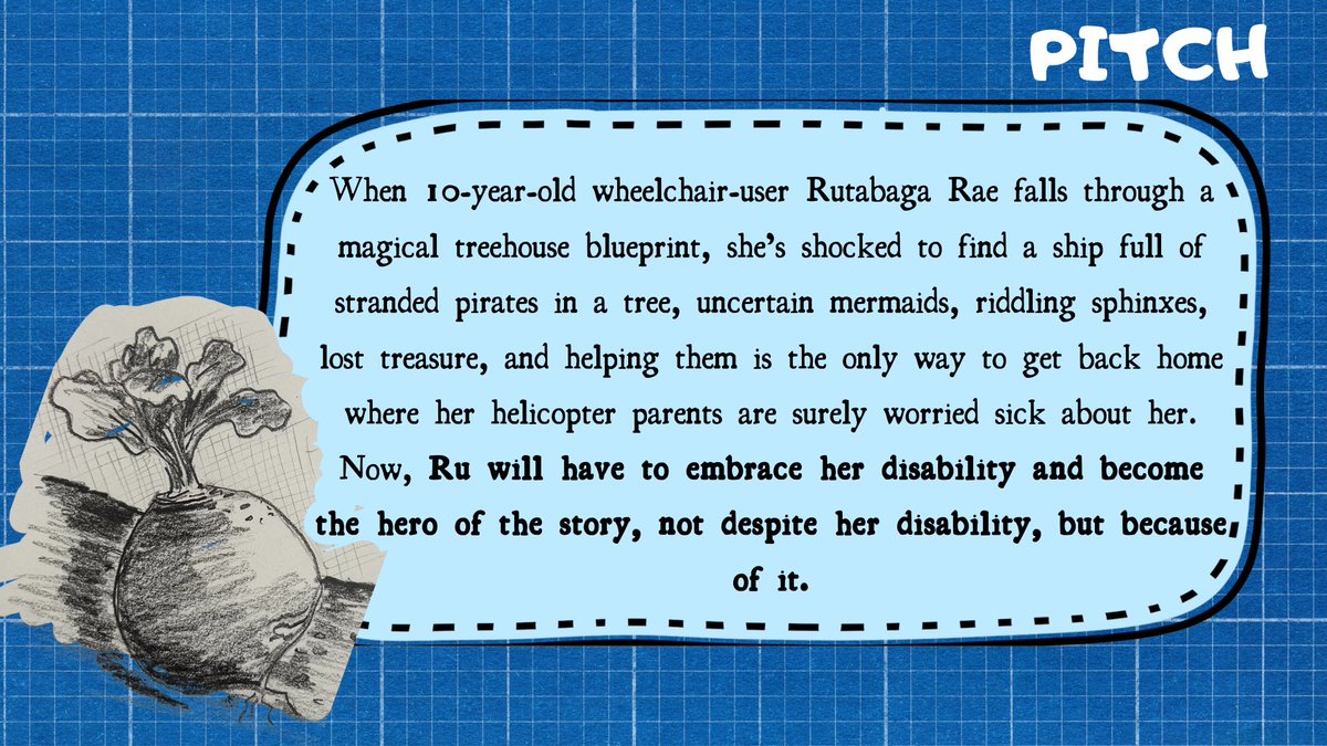 RyanRaeHarbuck's tweet image. Be like Ru.
When you are the hero of the story BECAUSE of your disability, not despite it.
But, RUTABAGAS DON'T BUILD TREEHOUSES...
Editors, 👀.