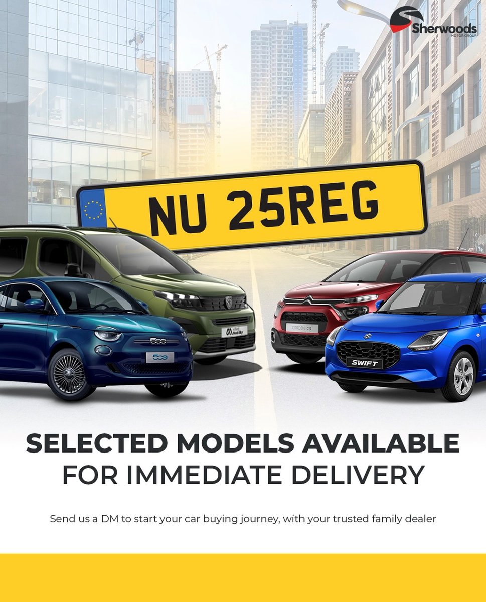 Trade in and upgrade! We are looking for stock and offering top prices on part exchanges - get in touch with us today for a free valuation on your vehicle🚗🌟Click this link for a valuation: sherwoodsmotorgroup.co.uk/valuation/
#newcar