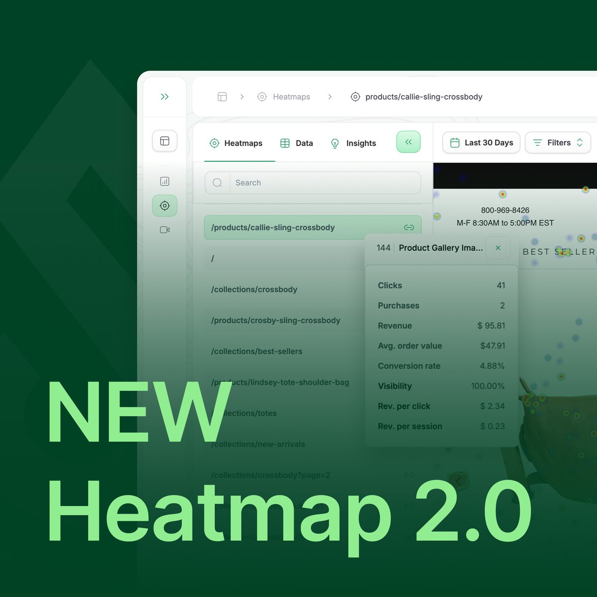 🔥 We launched Heatmap 2.0! 🔥

✅ Net-new, amazing UI
✅ 4x faster-loading heatmaps!
✅ New onboarding to go faster
✅ Fine-tune your AI recommendations

Here’s why this is truly a 2.0 platform: