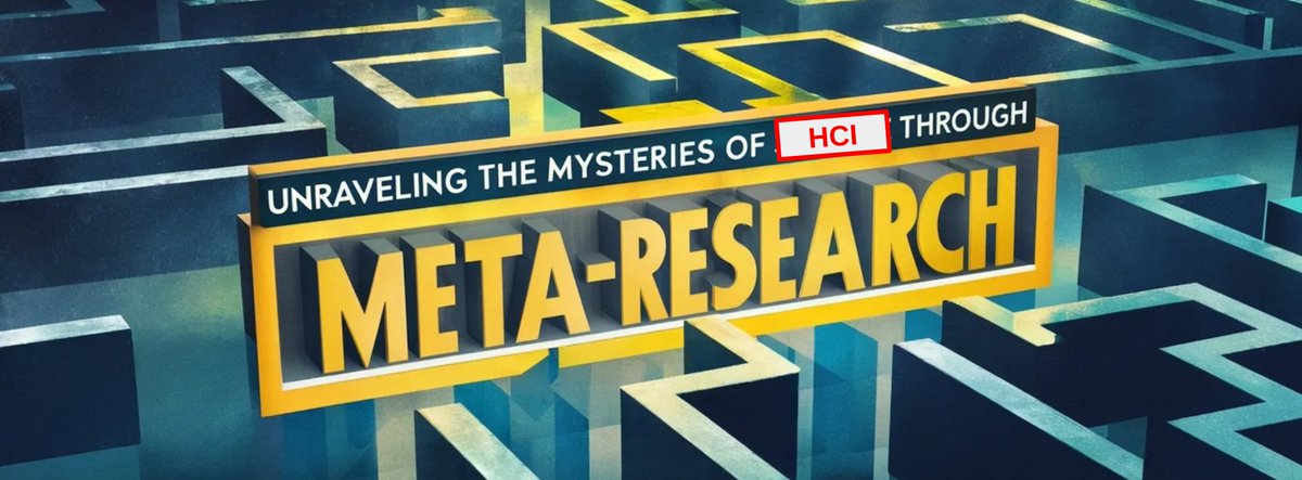 Interested in meta-research in HCI? Join the CHI workshop:
meta-hci.github.io

Deadline for submissions: March 14, 2025

Organizers: <a href="/Duesynapse/">☀ Jonas Oppenlaender</a> @SylvainMalacria <a href="/Tony_Fang_/">Xinrui Fang</a> <a href="/nielsvberkel/">Niels van Berkel</a> <a href="/fanny_uoft/">Fanny Chevalier</a> <a href="/KojiYatani/">Koji Yatani</a> <a href="/simohosio/">Simo Hosio</a> 

See you there! 👥🔍 #CHI2025