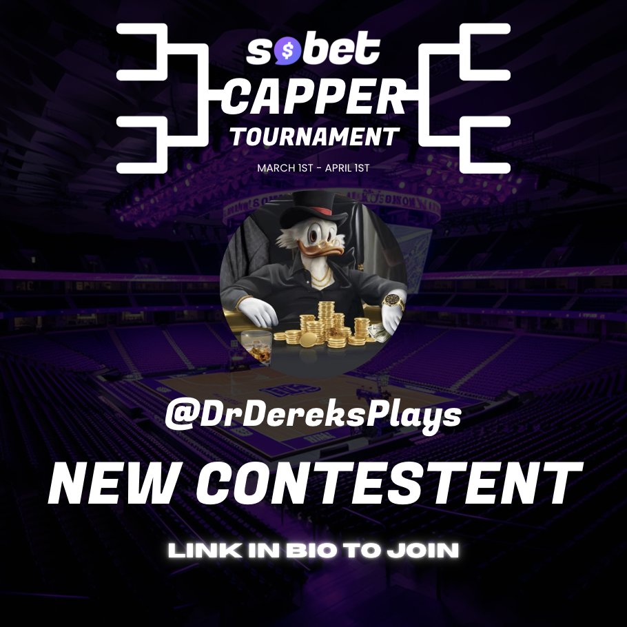 SoBet_app's tweet image. 4 new competitors have entered the SoBet Capper Tournament 👀 How we feeling @DrDereksPlays @BetLocksmith @_Johnibe @Dataman422 ??