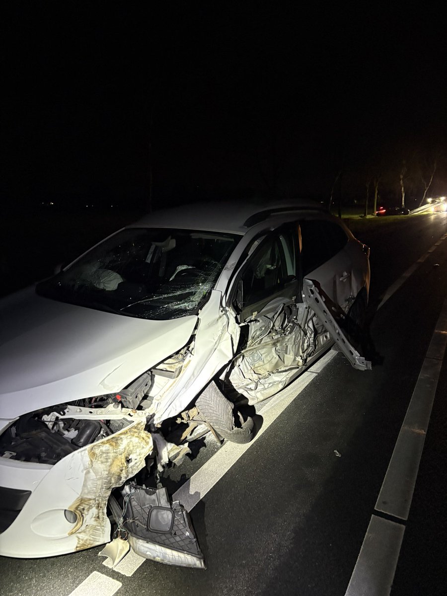 Frontale aanrijding op N18 bij Harreveld