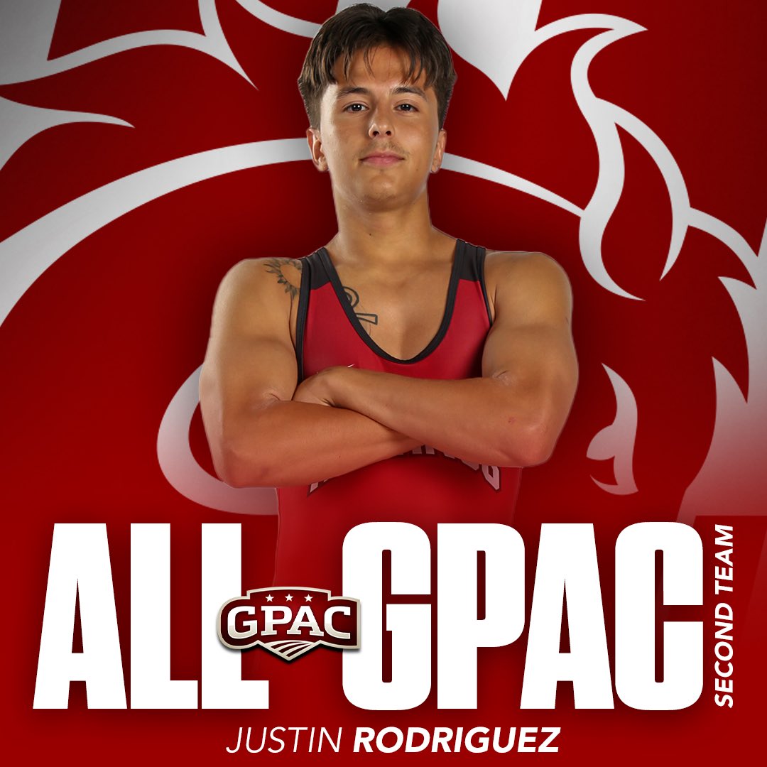 HastingsBroncos's tweet photo. Congratulations to Justin Rodriguez on being named to the Men’s Wrestling All-GPAC Second Team!
#GDTBAB https://t.co/ld8I7FfIW4