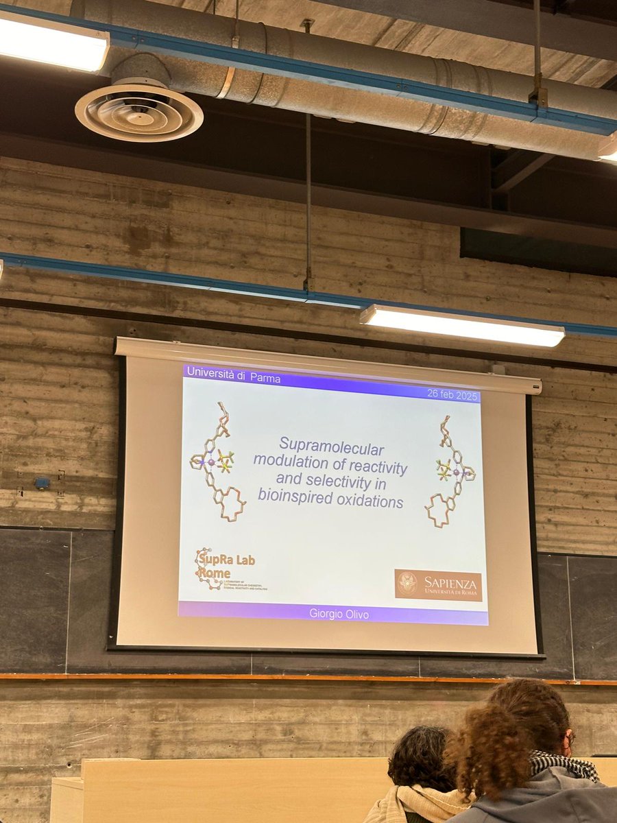 SynCat (@syncatlab) on Twitter photo Deep dive into #supramolecular with Prof. <a href="/olivo_giorgio/">giorgio olivo</a> today at <a href="/unipr/">Università di Parma</a> 🎉
Mind officially expanded🔥
Grateful for the insights and the opportunity to learn with this lecture!
#chemistry #supramolecular Deep dive into #supramolecular with Prof. <a href="/olivo_giorgio/">giorgio olivo</a> today at <a href="/unipr/">Università di Parma</a> 🎉
Mind officially expanded🔥
Grateful for the insights and the opportunity to learn with this lecture!
#chemistry #supramolecular