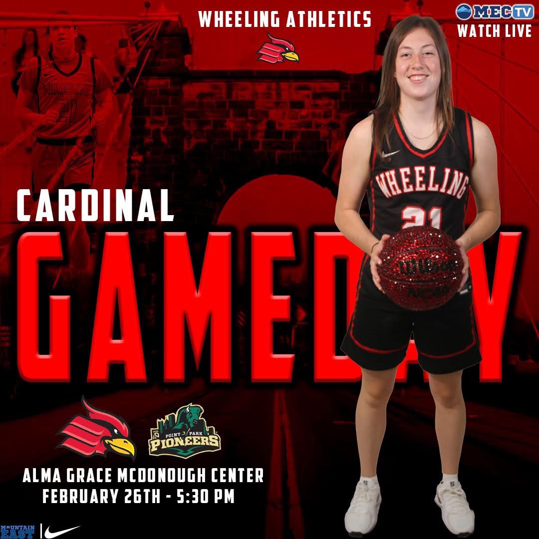 We take on Point Park in our last home game of the 2024-2025 season with opening tip-off at 5:30 PM #GoCards #StickTogether 

🎥 Watch Live: mountaineast.tv/wheeling/?B=13…
📈 Live Stats: wucardinals.com/sidearmstats/w…