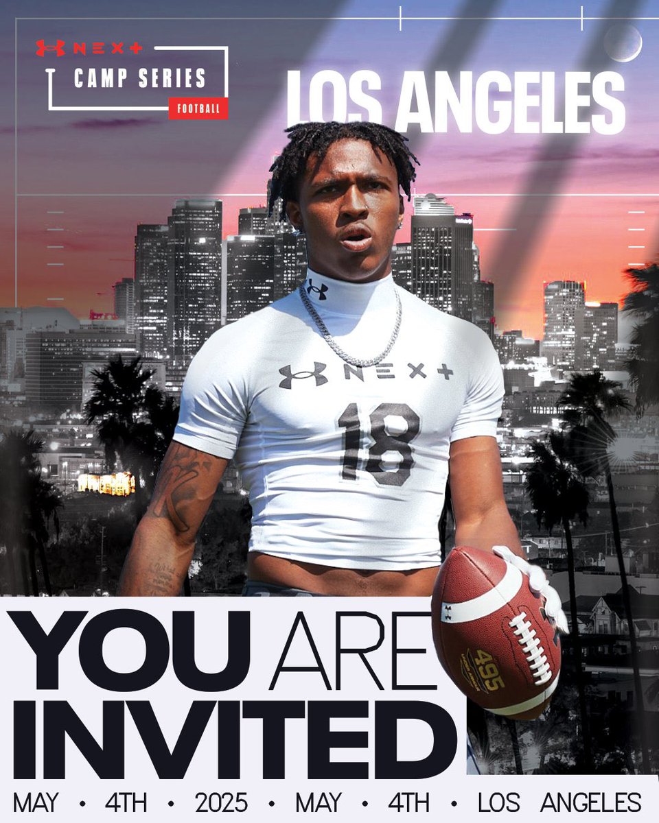 Grateful and Blessed for the opportunity to be invited to the UA Next Camp. Cannot wait to compete with the best !!! #UANext  <a href="/TheUCReport/">Billy Tucker</a> <a href="/TheUCReport/">Billy Tucker</a> <a href="/CraigHaubert/">Craig Haubert</a> <a href="/DemetricDWarren/">Demetric D. Warren</a> <a href="/TomLuginbill/">Tom Luginbill 🇺🇸 🏈</a> <a href="/CoachTOAF/">CoachTOAF</a>