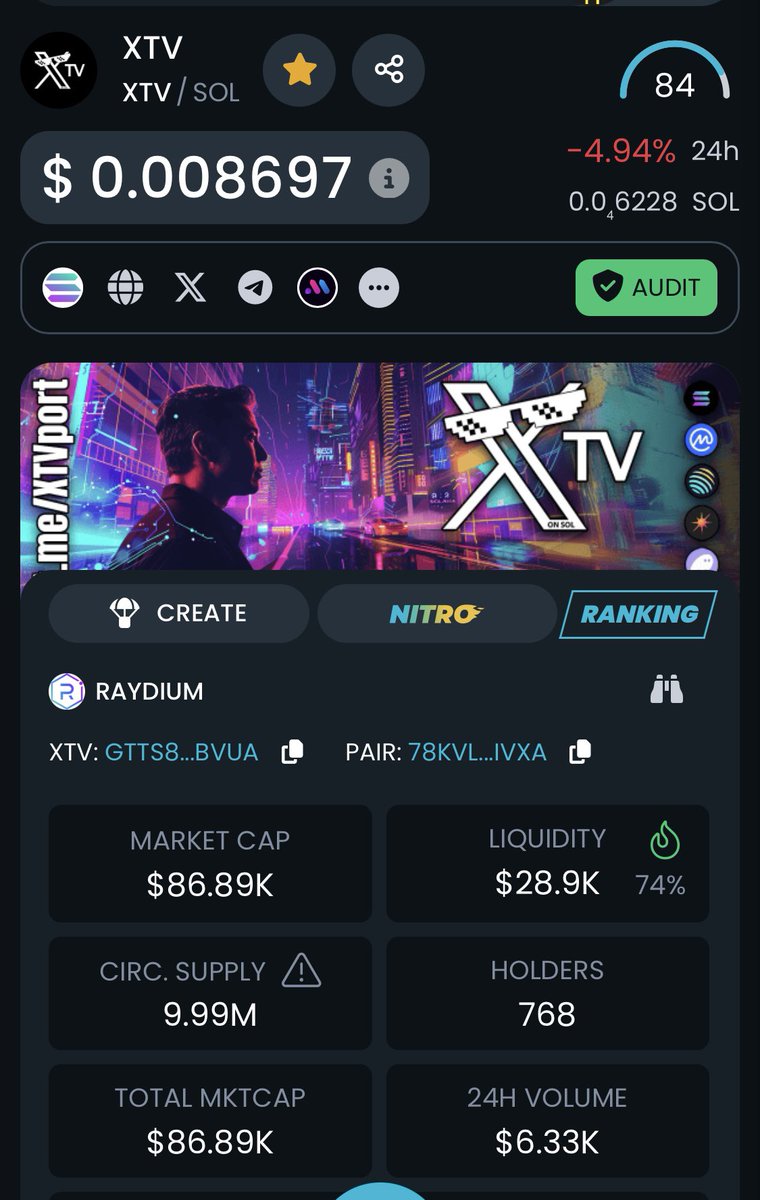 NFT volunteer (@ir_akli) on Twitter photo Soon Elon is launching XTV, here is meme coin At SOL $xtv <a href="/XTV_Project/">XTV Project | Parody</a> MC is still 85 k, you can buy at phantom wallet, address GTTS8jkhmfWBdYyKNSgbDQeYqVkpALkP98YJRGbRbvUA ๐ฅณ๐ฅณ Storm is coming ๐ฅ๐ฅ๐ฅ Soon Elon is launching XTV, here is meme coin At SOL $xtv <a href="/XTV_Project/">XTV Project | Parody</a> MC is still 85 k, you can buy at phantom wallet, address GTTS8jkhmfWBdYyKNSgbDQeYqVkpALkP98YJRGbRbvUA ๐ฅณ๐ฅณ Storm is coming ๐ฅ๐ฅ๐ฅ