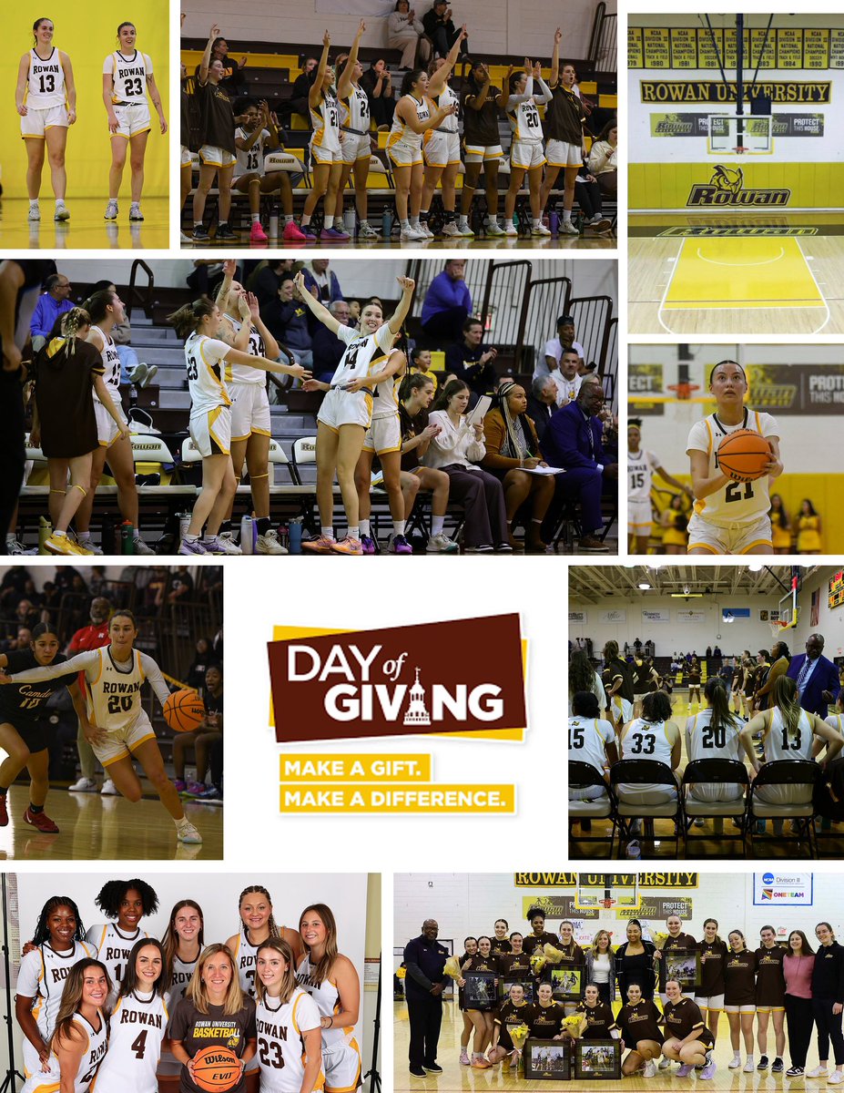 📢Calling all Rowan WBB families and friends! Show your support today! Rowan Day of Giving! Link in Bio #RowanPROUD