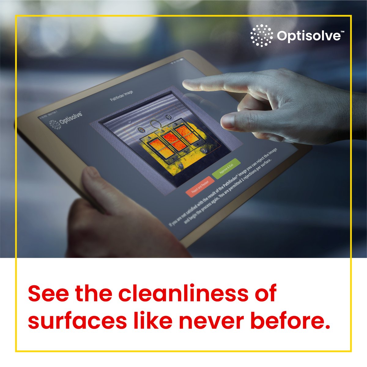 OptiSolve's tweet image. 👀 Ready to take a closer look?
With Optisolve, cleanliness isn’t a guess—it’s visible, measurable, and actionable. ✨

Discover the unseen and elevate your cleaning game!
optisolve.net/solutions/path… 

#CleaningTechnology #OptisolveInnovation #SeeTheDifference #PathToClean