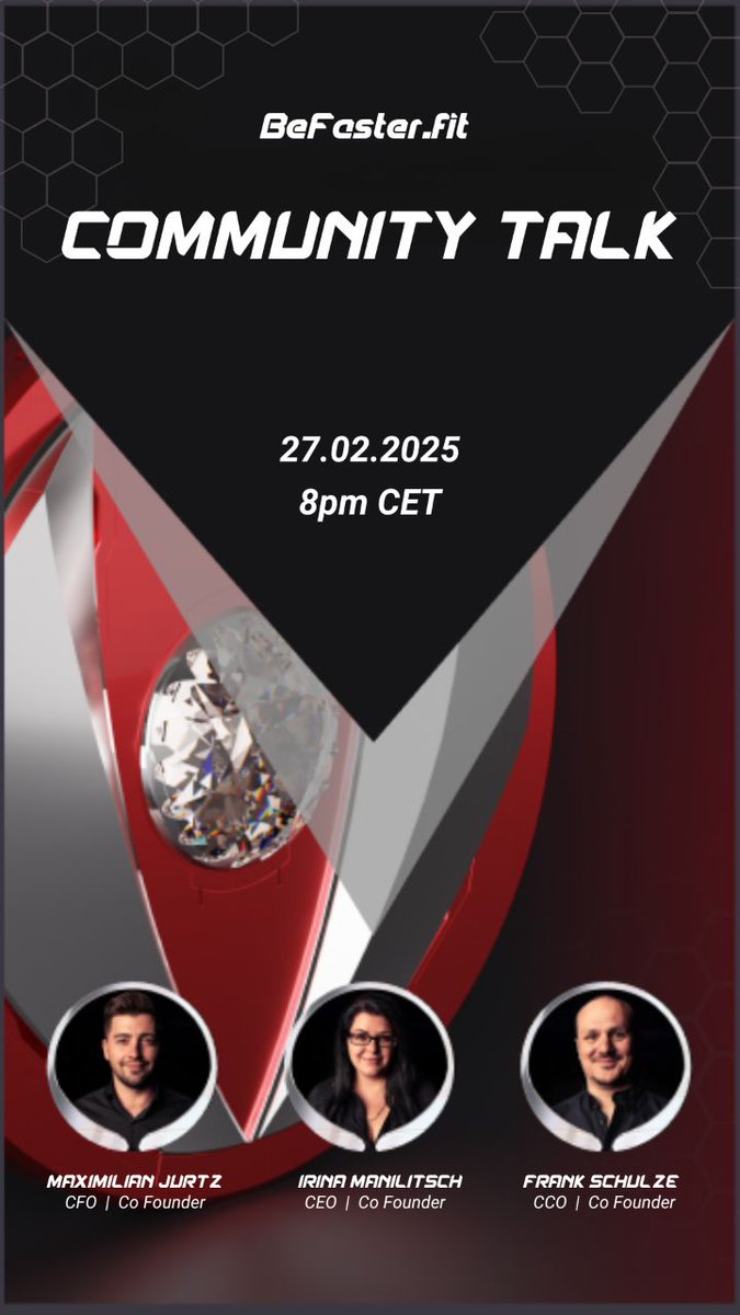 Befasterfit's tweet photo. 🚀 https://t.co/9yE6r0C2p0 Community Talk – It’s Time🎁 ✨

Join us tomorrow, February 27th at 8pm CET, for an exciting live talk on YouTube! The link will be shared right before we start – stay tuned!

🔥 Expect surprises, insights, and a touch of late Christmas magic! #BeFasterFit #CryptoNews #bfht #communityfun
