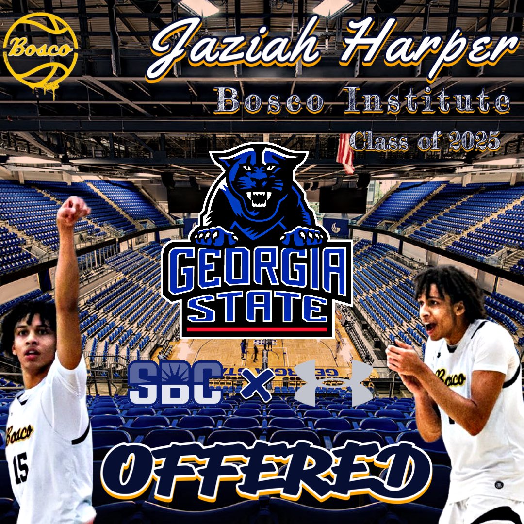 Jaziah Harper (@jaziaharper) on Twitter photo Truly blessed to receive an offer from Georgia State University!! 🔵⚪
Major thank you to Head Coach Hayes, Assistant Coach Payne and your entire Georgia State coaching staff!! #AGTG
<a href="/GSUPanthers/">Georgia State Athletics</a>
<a href="/GSU_MBasketball/">GSU Men's Basketball</a>
<a href="/DonBoscoHoops/">Bosco Institute</a> Truly blessed to receive an offer from Georgia State University!! 🔵⚪
Major thank you to Head Coach Hayes, Assistant Coach Payne and your entire Georgia State coaching staff!! #AGTG
<a href="/GSUPanthers/">Georgia State Athletics</a>
<a href="/GSU_MBasketball/">GSU Men's Basketball</a>
<a href="/DonBoscoHoops/">Bosco Institute</a>