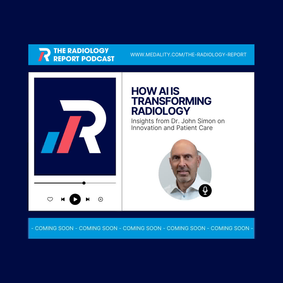 Medality (formerly MRI Online) (@medalityhq) on Twitter photo Coming Soon on The Radiology Report Podcast!
<a href="/darnoldmedality/">Daniel Arnold</a> sits down with Dr. John Simon, CEO of <a href="/SimonMedImaging/">SimonMed Imaging</a>, to discuss how AI is enhancing efficiency, patient care & diagnostics.
Subscribe now so you don't miss this episode! bit.ly/4kfMDZK
#AI #Radiology Coming Soon on The Radiology Report Podcast!
<a href="/darnoldmedality/">Daniel Arnold</a> sits down with Dr. John Simon, CEO of <a href="/SimonMedImaging/">SimonMed Imaging</a>, to discuss how AI is enhancing efficiency, patient care & diagnostics.
Subscribe now so you don't miss this episode! bit.ly/4kfMDZK
#AI #Radiology