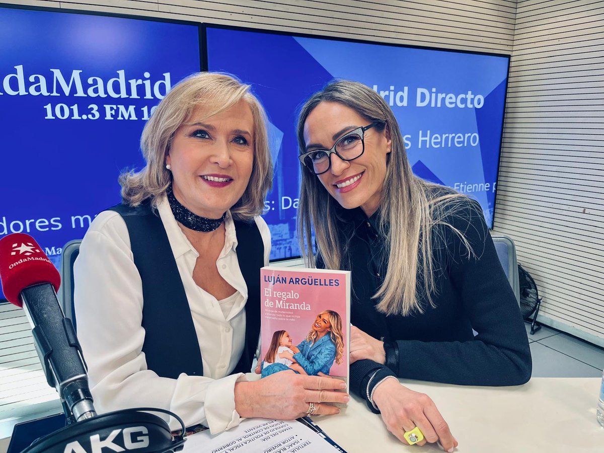 En <a href="/MadridDirectoOM/">Madrid Directo OM</a> nos visita <a href="/LUJAN_AR/">Luján Argüelles</a>  para hablarnos de su nuevo libro ‘El regalo de Miranda’, donde cuenta su maternidad y crianza, y todo lo que ha aprendido de su hija que le ha transformado como persona. 
⏰ 17.00h

➡️ <a href="/nievesherrero_/">Nieves Herrero</a>  en <a href="/ondamadrid/">Onda Madrid</a>  101.3 FM 106