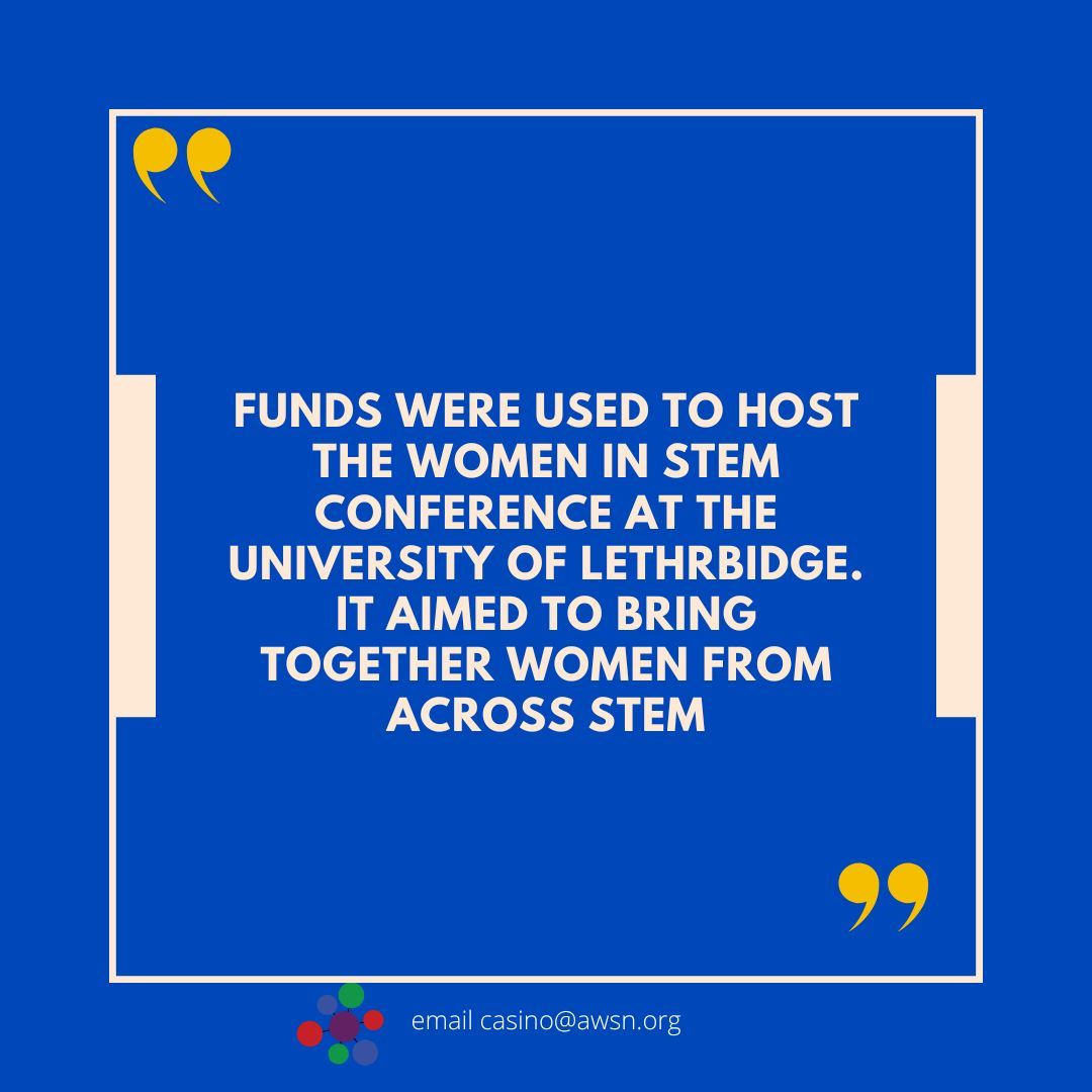 Alberta Women in Science Network (@awsnsocial) on Twitter photo AWSN's AGLC Casino makes up a significant portion of funding for non-profits and charities in Alberta. To continue our mission of supporting STEM, we need volunteers! Please consider signing up at buff.ly/4hjzFrO and email casino@awsn.org for the the password. AWSN's AGLC Casino makes up a significant portion of funding for non-profits and charities in Alberta. To continue our mission of supporting STEM, we need volunteers! Please consider signing up at buff.ly/4hjzFrO and email casino@awsn.org for the the password.