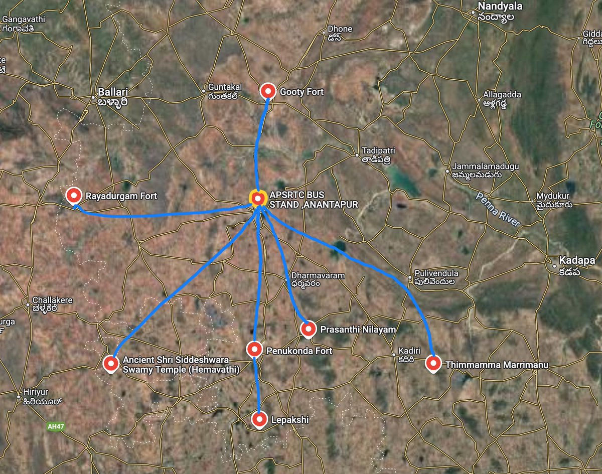 Ashwatthama2898's tweet photo. Anantapur Tourism : A Journey Through Time & Heritage 

Did you know? Anantapur (ఆనంతపురం) gets its name from Anantasagara, a massive irrigation tank built during the Vijayanagara era. (also known as the Bukkaraya Samudram tank)🌊

 This ancient reservoir once sustained kingdoms & still exists today.

📜 Legends & History:

🔹 Ruled by Vijayanagara, Cholas & Nawabs—a melting pot of cultures.

🔹 Penukonda – The 2nd capital of Vijayanagara, where emperors once ruled. 👑

🔹 Lepakshi – Home to the world’s largest Nandi statue & the mystery of the hanging pillar. 🐂🔥

🏛️ Anantasagara: The Endless Ocean of Anantapur.

 🔹 A grand medieval water reservoir, crucial for irrigation & survival.

 🔹 Showcases ancient South Indian engineering in water conservation.

 🔹 Its name gave birth to Anantapur, symbolizing timeless heritage.