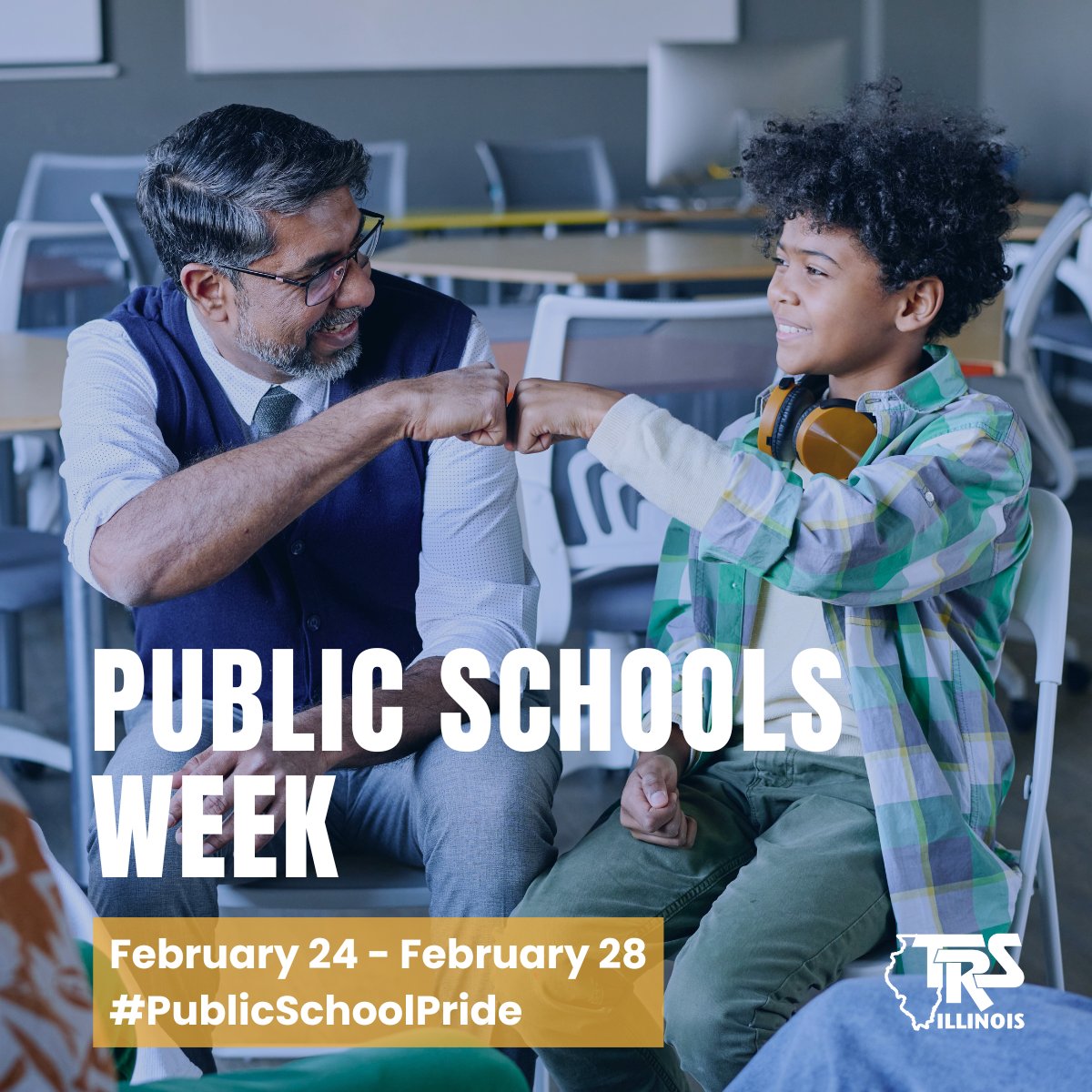 This week we are celebrating Public Schools Week!

Thank you to all Illinois public educators for your incredible impact! At TRS, we are proud to serve the hardworking professionals who shape our students' futures.

#PublicSchoolPride #TRS #Illinois #educators