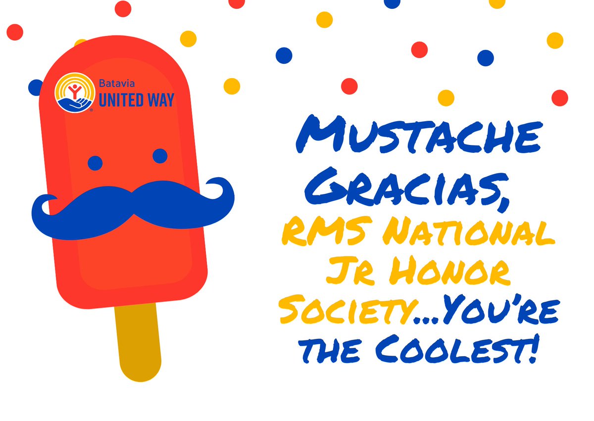 BataviaWay's tweet image. Thanks Rotolo Middle School National Junior Honor Society for demonstrating how fun supporting your community can be!  Your "No Shave November" fundraiser raised an incredible $1,000 for Batavia United Way that will go far in supporting your neighbors in need.  Mustache Gracias!