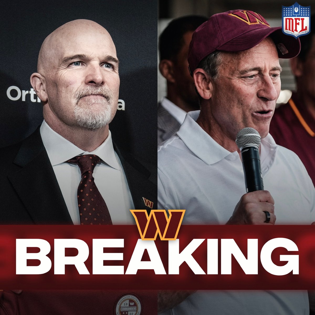 MLFootball's tweet photo. BREAKING: The Washington #Commanders went from being the worst in the league, number 32 to number 11 on the NFL Players Association’s Report Card.

🤯🤯🤯

JOSH HARRIS HAS SAVED A FRANCHISE. https://t.co/fsJOqwNZgG