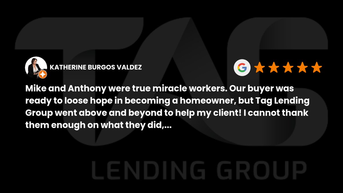 AnthonyFinance's tweet photo. Thank you, KATHERINE BURGOS VALDEZ for leaving us a review.
Read full review: https://t.co/OCp060fAT2 https://t.co/yQVvdlF7Y8