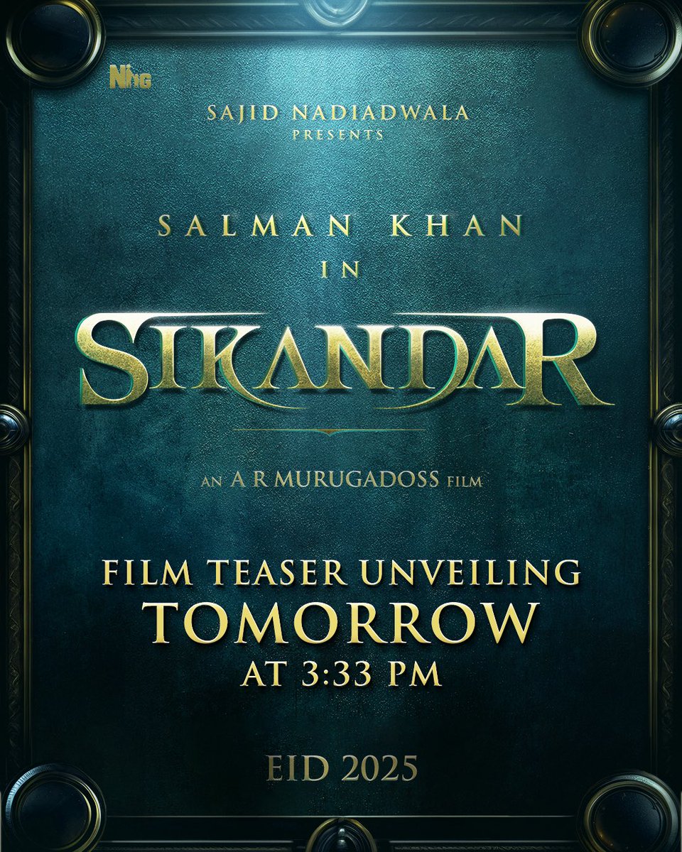 Thirunavukarasu (@dop_tirru) on Twitter photo 3:33 PM! 🔥 #SikandarTeaser L O A D I N G ⏳
<a href="/ARMurugadoss/">A.R.Murugadoss</a> <a href="/BeingSalmanKhan/">Salman Khan</a>
<a href="/iamRashmika/">Rashmika Mandanna</a> <a href="/ipritamofficial/">Pritam</a> <a href="/Music_Santhosh/">Santhosh Narayanan</a> <a href="/WardaNadiadwala/">Warda S Nadiadwala 🐎</a> 3:33 PM! 🔥 #SikandarTeaser L O A D I N G ⏳
<a href="/ARMurugadoss/">A.R.Murugadoss</a> <a href="/BeingSalmanKhan/">Salman Khan</a>
<a href="/iamRashmika/">Rashmika Mandanna</a> <a href="/ipritamofficial/">Pritam</a> <a href="/Music_Santhosh/">Santhosh Narayanan</a> <a href="/WardaNadiadwala/">Warda S Nadiadwala 🐎</a>