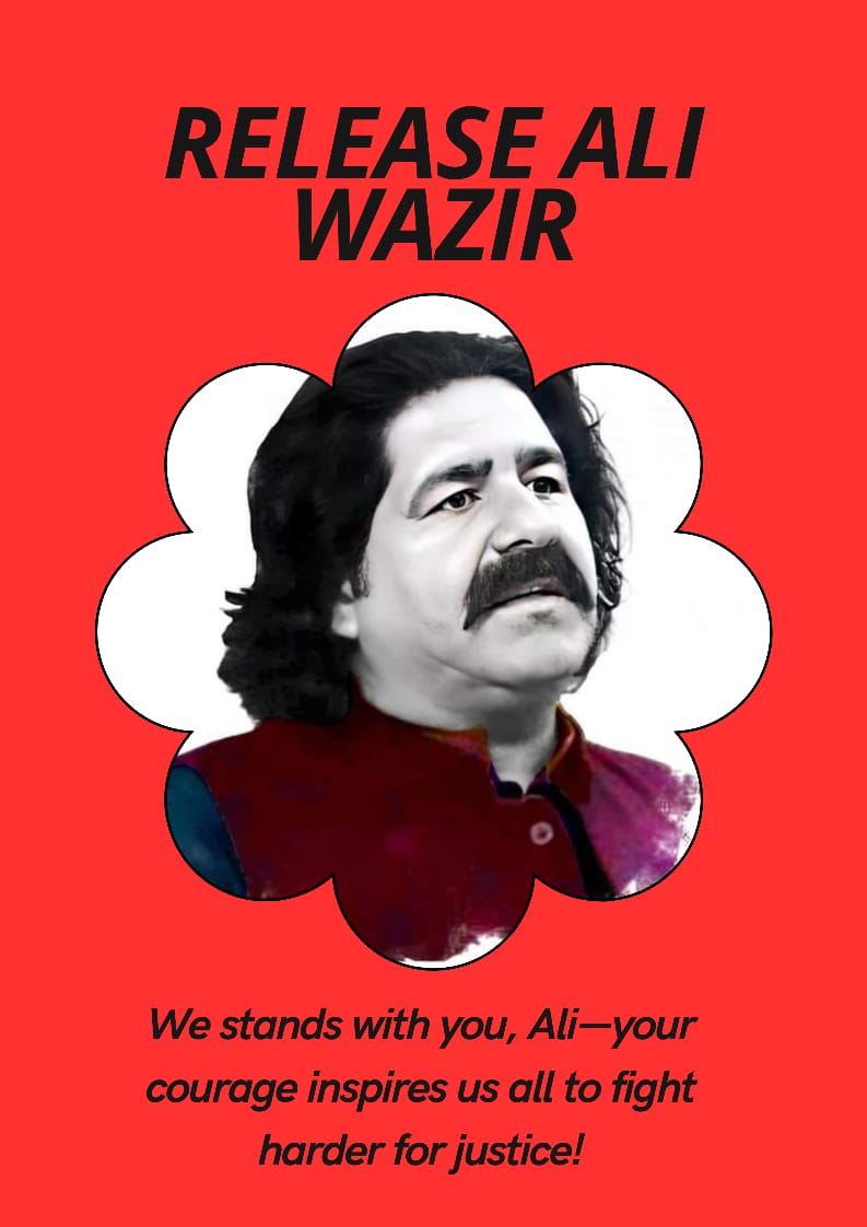 ptm_momand's tweet photo. Jailing Ali Wazir will not erase the injustices he spoke against. If the state truly wants peace, it must engage in dialogue, not repression. Free him now & address the grievances of the Pashtun people!
@amnesty @hrw @StateDept
#ReleaseAliWazir #EndPoliticalPersecution https://t.co/pQ4ucSAPa2