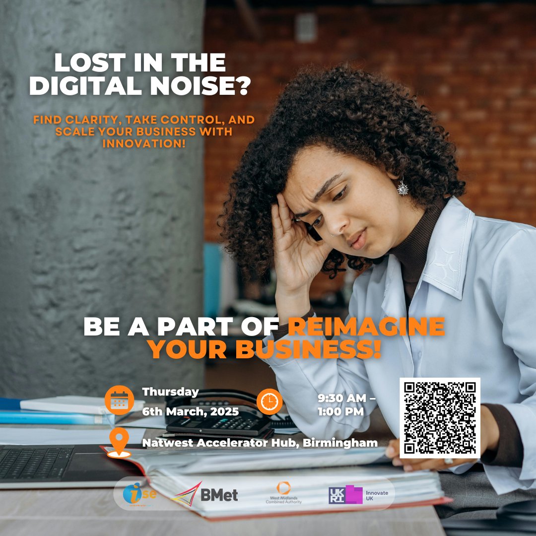 Struggling to keep up with the latest tech, AI and digital marketing trends? You’re not alone! That’s why iSE and <a href="/BMetC/">BMet</a>  are teaming up to bring you Reimagine Your Business!

A FREE, workshop designed to help social enterprises, SMEs, and more in Business Growth!  #Westmidlands