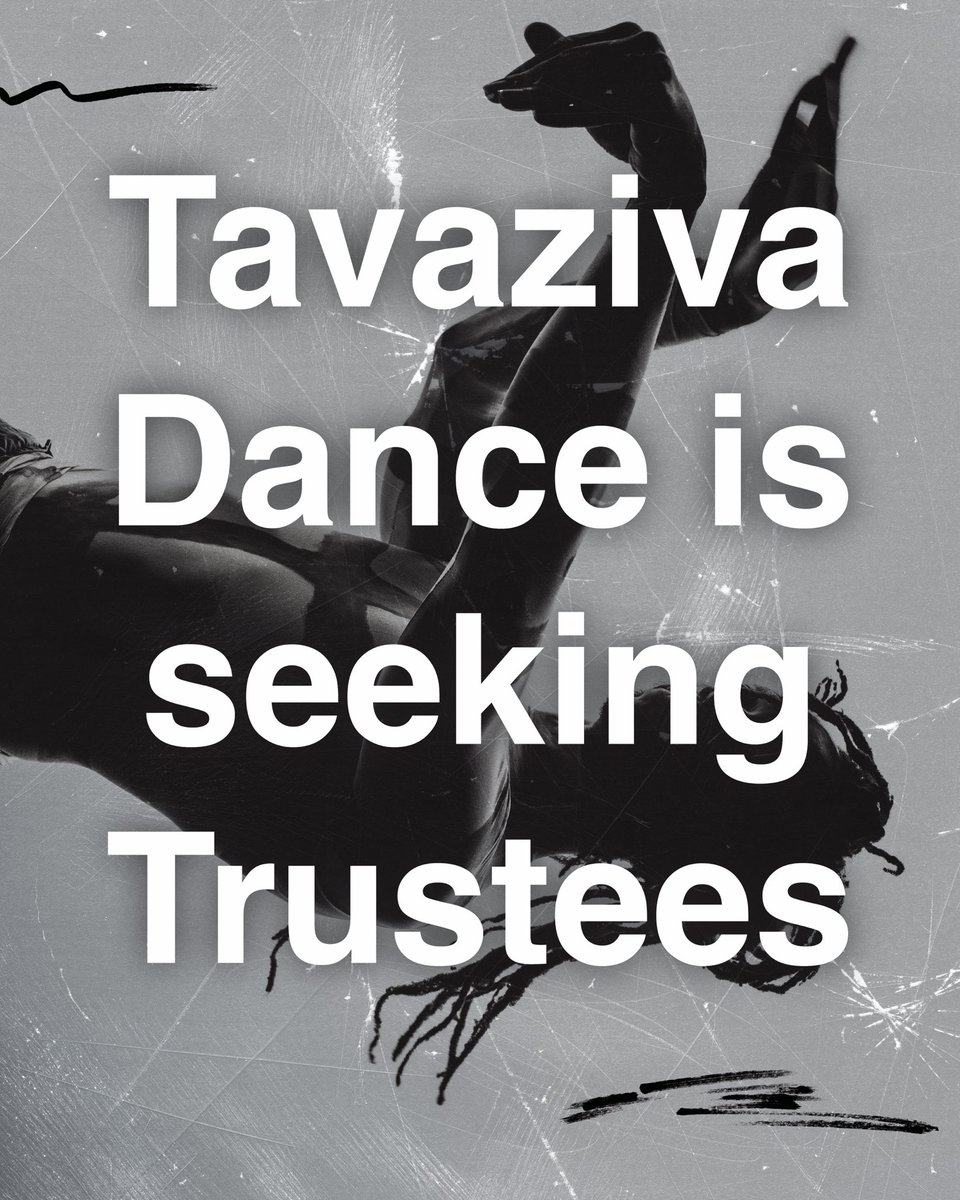 🚨 Tavaziva Dance is seeking #Trustees! 

We’re looking for passionate individuals to join our Board and help shape our future! If you have experience in:
💰 Finance
📈 Business management
🎯 Fundraising
📣 Marketing
📩 Contact us at getintouch@tavazivadance.com by 12/03/25