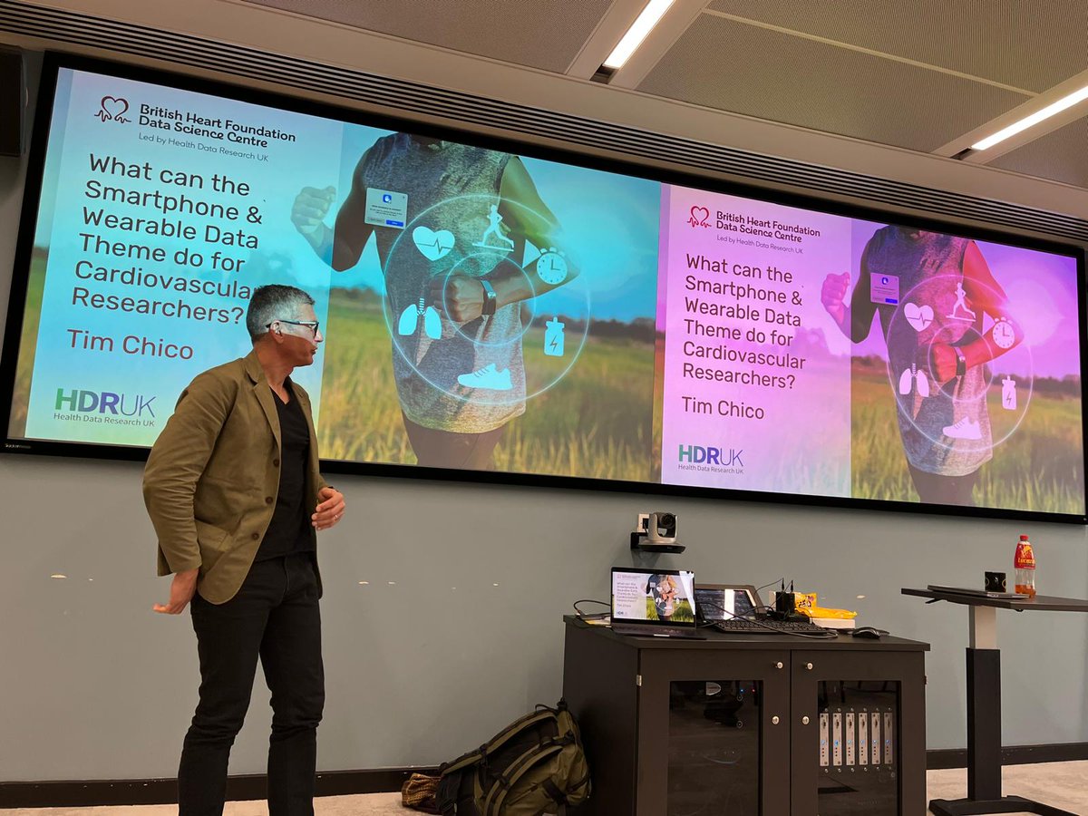 Great to see Associate Director Prof <a href="/Timchico/">Tim Chico</a> speaking about the potential of smartphone &amp; wearable data for cardiovascular research 🤩