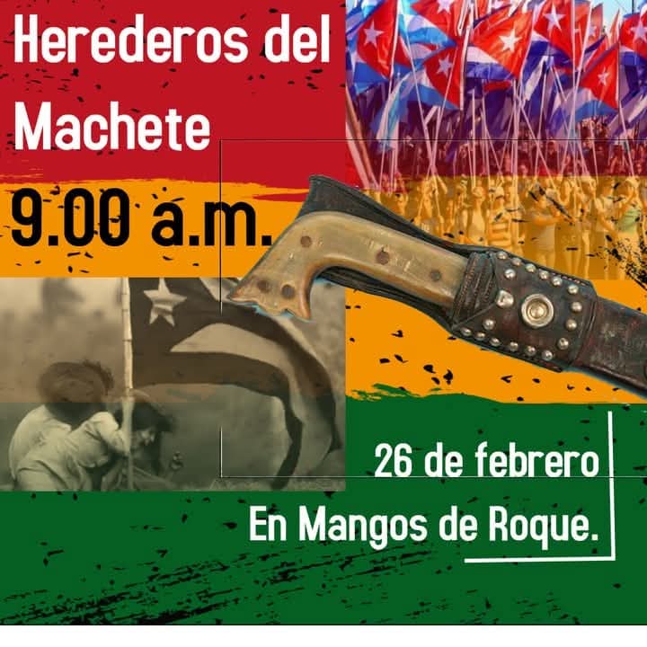 PartidoPCC's tweet photo. Hoy, un grupo de jóvenes inició el recorrido del Machete Mambí desde Mangos de Roque, en Mantua. Este machete, símbolo de la independencia de Cuba, será llevado por las manos de la nueva generación hasta llegar a Baraguá.

#CubaViveEnSuHistoria https://t.co/UBBzTg7nWR