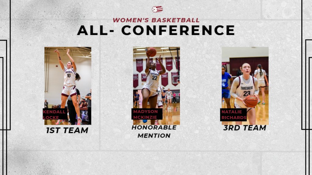 Three Threshers Earn All-Conference Honors for Women's Basketball

#RollOn #WeAreThreshers

Photo Credit: Ava Broxterman

bit.ly/4behcv3