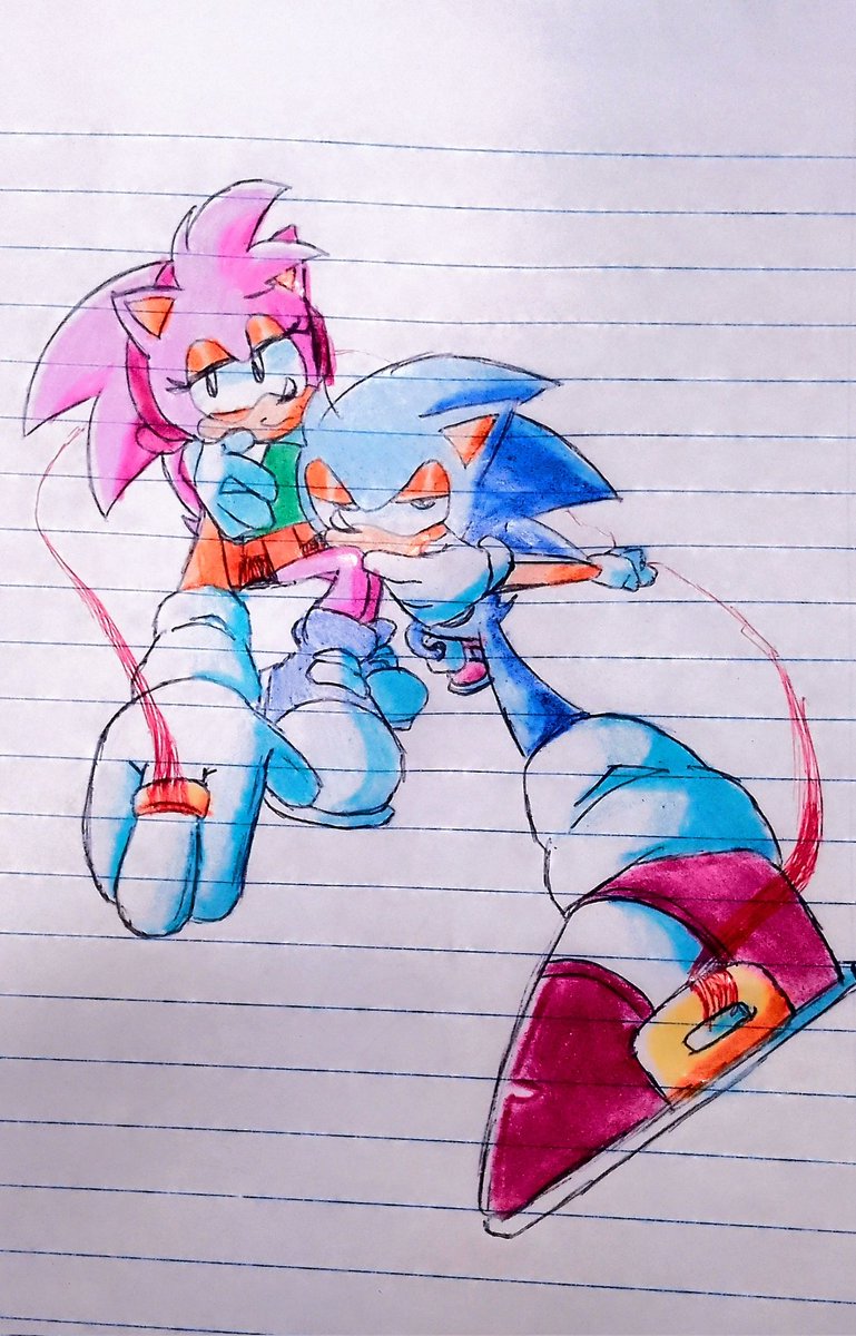 Not much, thing I made in class.

Look at my Sonamy shaped homework.

#sonamy #sonicthehedgehog #amyrose