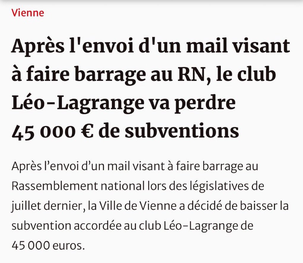 Bravo ! Marre de ces crapules d’extrême-gauche qui se servent de l’argent public pour faire du militantisme ! Ne plus rien laisser passer! 👏🏻👏🏻👏🏻