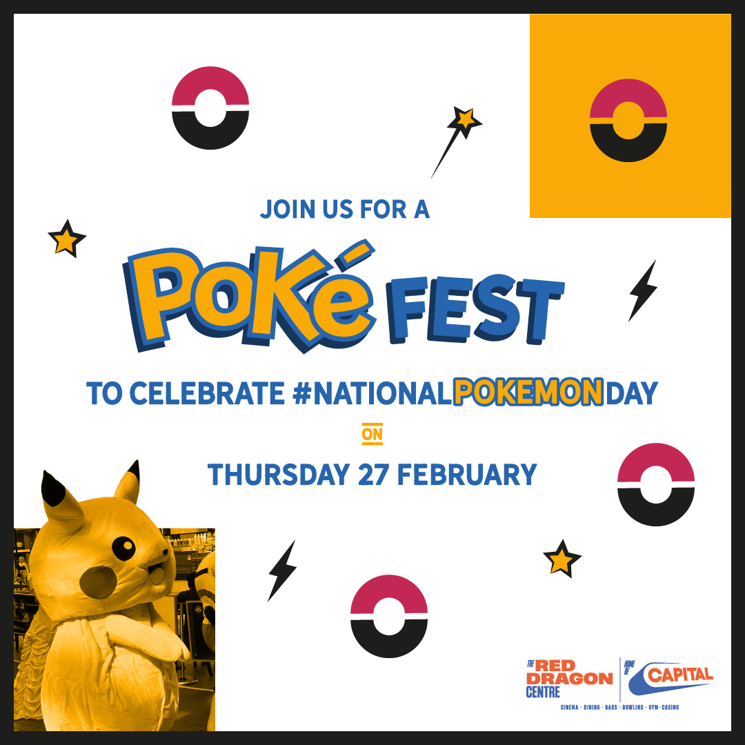 TheRedDragonCentre (@reddragoncentre) on Twitter photo Today we’re celebrating #NationalPokemonDay <a href="/RedDragonCentre/">TheRedDragonCentre</a>! 🤩
Join for plenty of Pokemon-packed fun between 11am-5pm with vendors, special guests, and free activities.
More here: bit.ly/40VOlGQ
#halfterm #pokemonfest #thereddragoncentre #cardiffbay Today we’re celebrating #NationalPokemonDay <a href="/RedDragonCentre/">TheRedDragonCentre</a>! 🤩
Join for plenty of Pokemon-packed fun between 11am-5pm with vendors, special guests, and free activities.
More here: bit.ly/40VOlGQ
#halfterm #pokemonfest #thereddragoncentre #cardiffbay