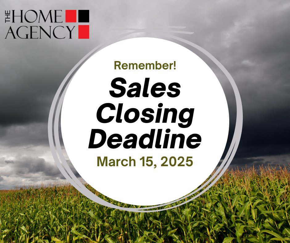 Sales Closing Deadline is March 15, 2025. Make sure to get your coverage in place! It's a great idea to go ahead and get your hail in place too while talking to your agent. Give us a call at 800.245.4241 - we are here to help you!