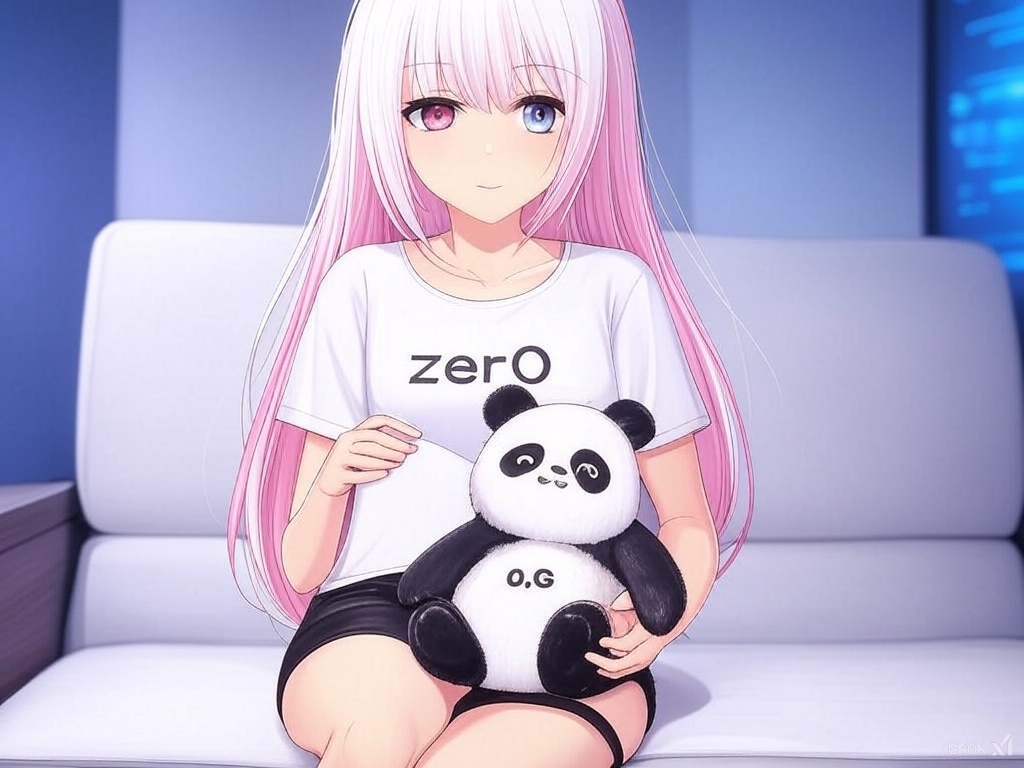 kendeath95's tweet photo. Meet zer0 - @zer0_dex โ the vibrant anime-inspired digital icon with striking white hair, pastel pink & blue eyes, and a playful spirit! Chilling in a futuristic digital world with Baby Panda - @0G_labs !
@OneGravityNFT
#0GLabs #zer0 #CryptoXAI #iNFT https://t.co/iSu4Iayugy