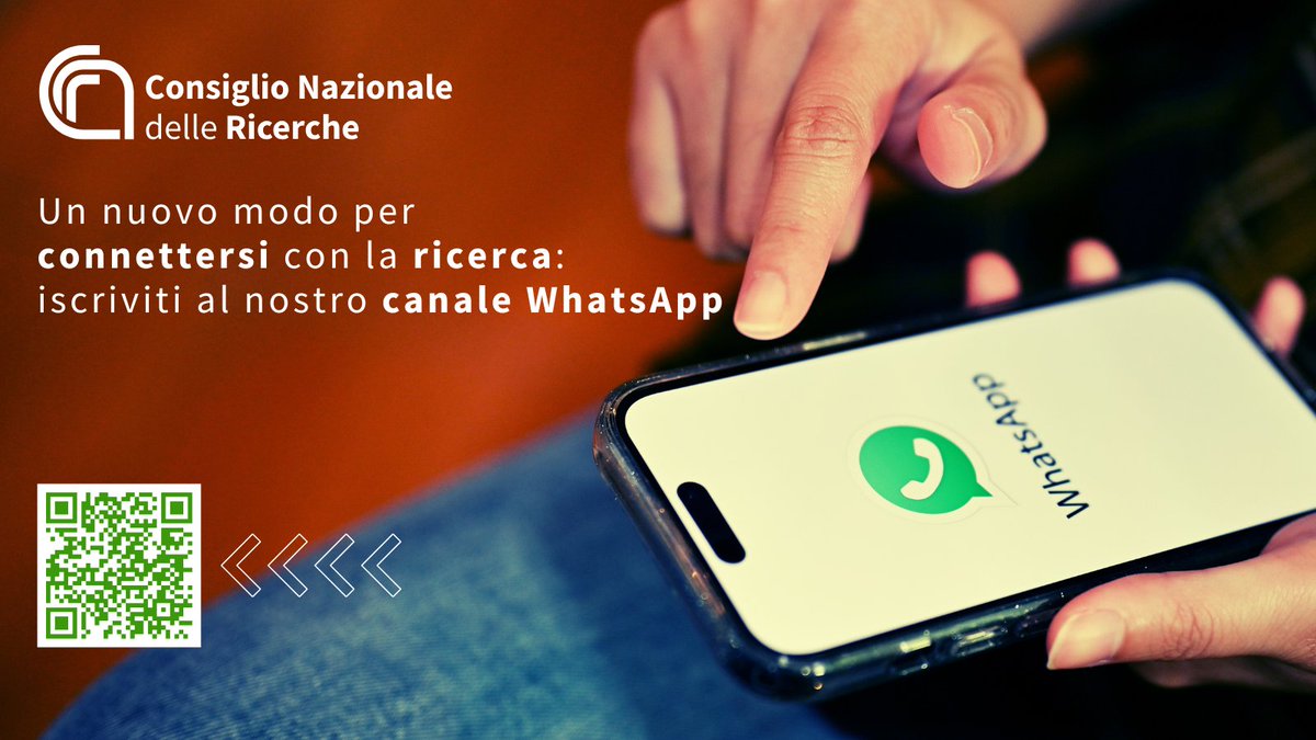 📲Da oggi è attivo il canale #WhatsApp del <a href="/CNRsocial_/">CNR Consiglio Nazionale delle Ricerche</a> . 
Per seguire il canale basta cliccare su whatsapp.com/channel/0029Vb… o inquadrare il QRcode nell'immagine allegata.