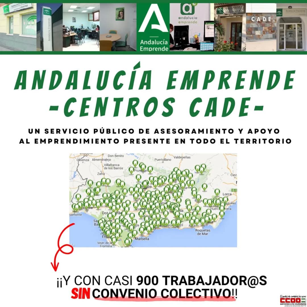Los centros de <a href="/aemprende/">Andalucía Emprende</a> prestamos un servicio 𝙥ú𝙗𝙡𝙞𝙘𝙤 de fomento y apoyo al 𝙚𝙢𝙥𝙧𝙚𝙣𝙙𝙞𝙢𝙞𝙚𝙣𝙩𝙤.

📍 Presentes en toda #andalucia
⬆️Profesionales
🔝Especializados
🤝🏻Comprometidos

Y todo ello a pesar no tener #Convenio #16años <a href="/GoVillamandos/">José Carlos Gómez Villamandos</a> <a href="/EconoHaciendAND/">Consejería de Economía, Hacienda, Fondos UE 🇪🇺</a>