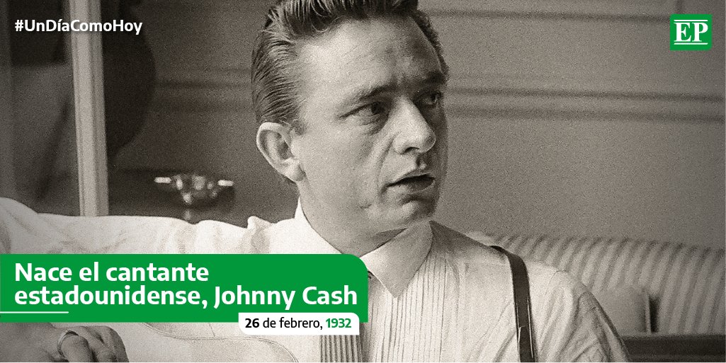 Diario_EP's tweet photo. #Undíacomohoy | Fue un cantante, compositor, músico, y actor estadounidense. Considerado como uno de los músicos más influyentes del siglo XX. Considerado el Rey de la Música Country y un icono de ese género.
#Efemérides #DiarioEP https://t.co/9jCsHDXZpo