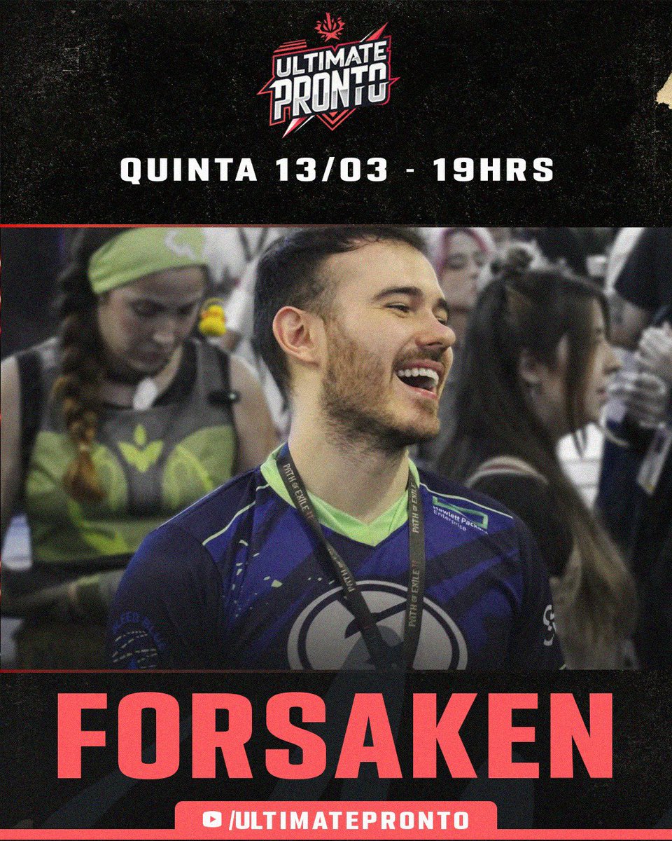UltimatePronto's tweet photo. ULTIMATE PRONTO convida @f0rsakenwOw. O #5 EP desse papo vai falar com o streamer mais rabugento, analítico e anti ghost do VALORANT. 

🗓️13/03 às 19hrs 
📍@loginhouseexp 
Convites: https://t.co/iLNpeDBEYv https://t.co/Ui5fKRgmj9