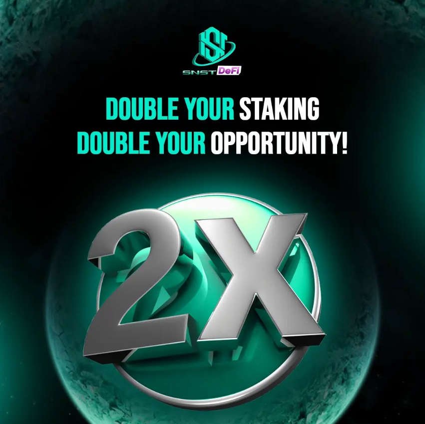 Double your staking, double your opportunities! With an 8%* monthly staking bonus, SNST DeFi puts the power of diversification in your hands. Don’t wait—stake and multiply your SNSTs now!

Join us at snst.finance
Explore More @ linktr.ee/SmoothSNST

#DeFi